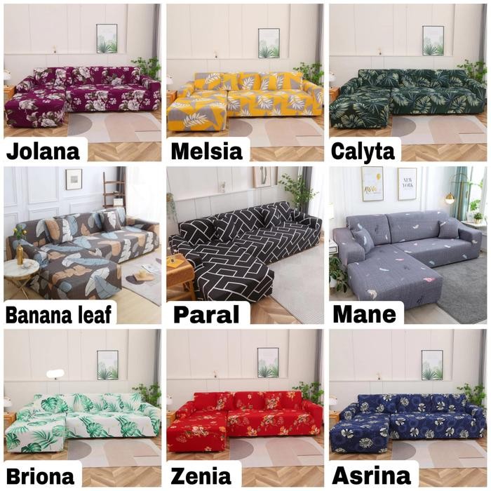 Cover sofa motif LETTER L/Sarung PENUTUP SOFA letter L