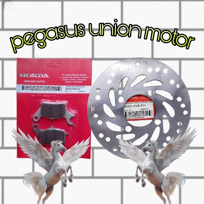 Piringan Cakram Depan+Kampas Rem Depan Beat Karbu Scoopy Spacy Karbu