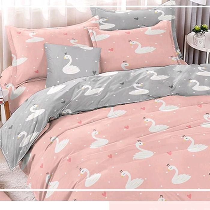 Bedcover motif swan princess motif terbaru Lembut Bantal Karet