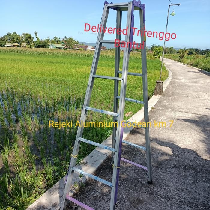 

Terlaris Tangga Aluminium 2Meter Kokoh Tebal 1.2Mm