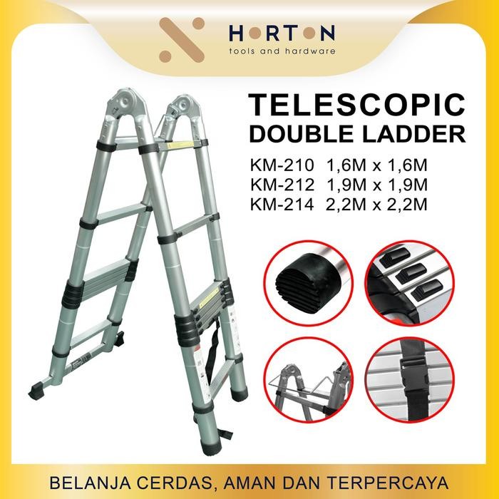 

Terlaris Tangga Teleskopik / Ladder Telescopic Double 1.9M X 1.9M