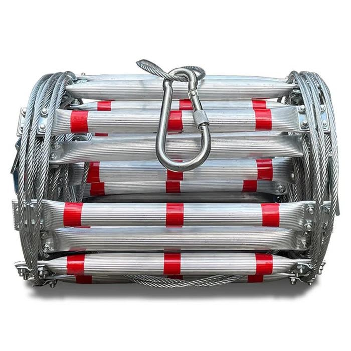 

Terlaris Tangga Darurat Gantung Steel Wire Fire Escape Ladder 10M Silver Hb111 Humble