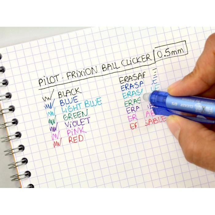 

Pilot Frixion Ball Clicker 0.5 & 0.7 Pulpen tinta yang dapat dihapus