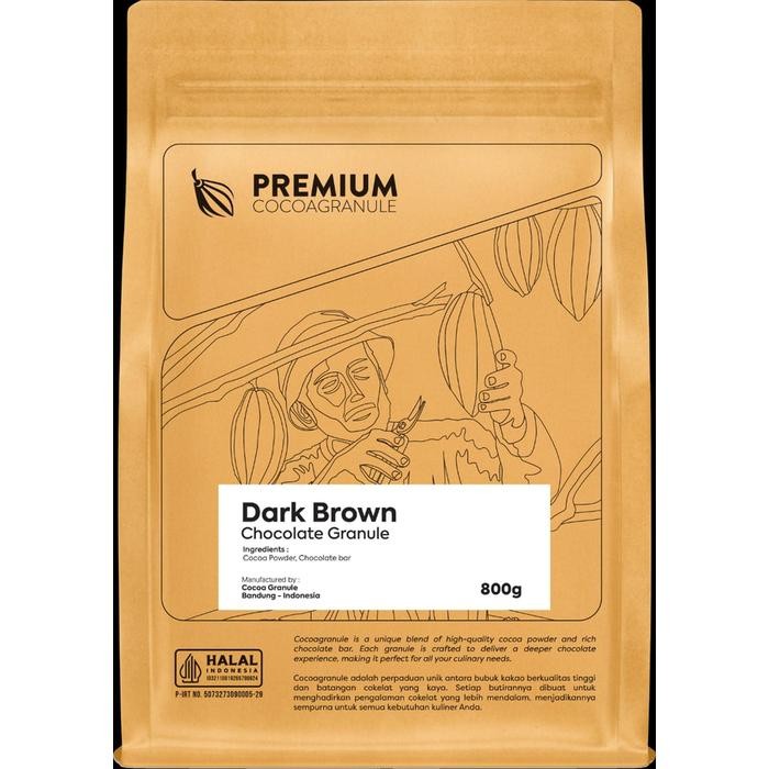 

Ready Premium Cocoa Granule Dillco Chocolate Dark Brown 800Gr