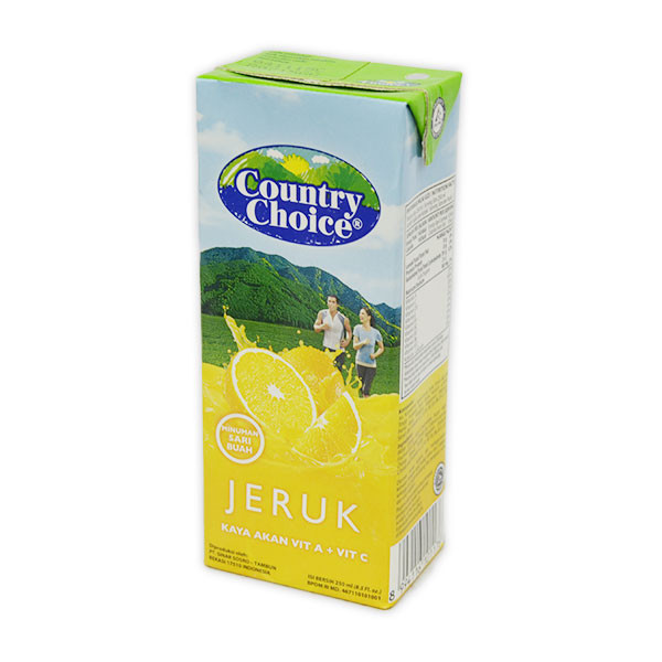 

COUNTRY CHOICE JUICE ORANGE TP 250 ML