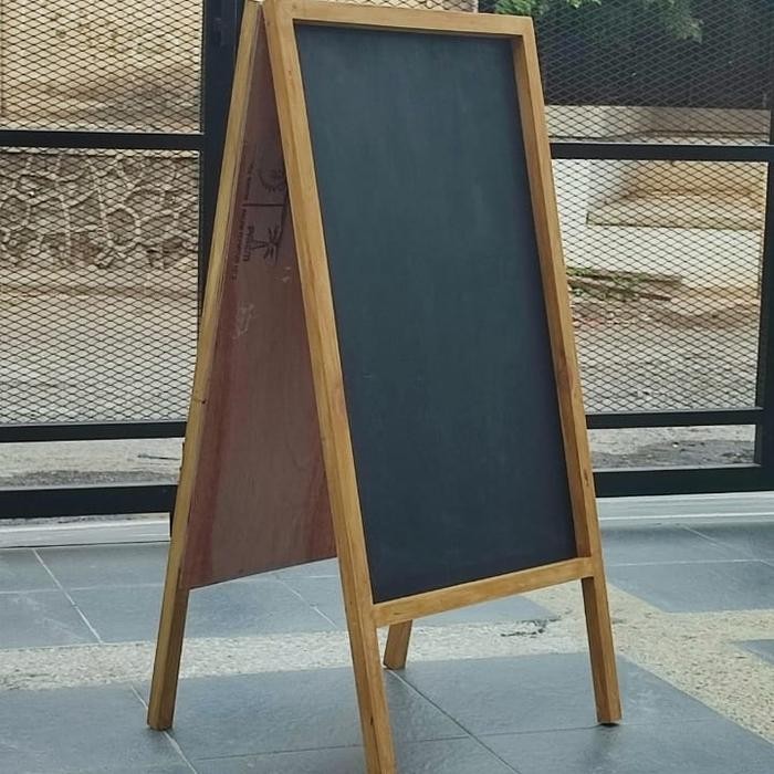 

papan tulis kapur blackboard 2 muka standing