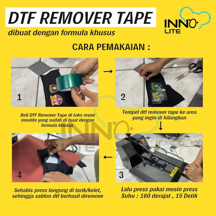 

Innolite DTF Remover Tape / Lakban Penghapus Penghilang DTF Original