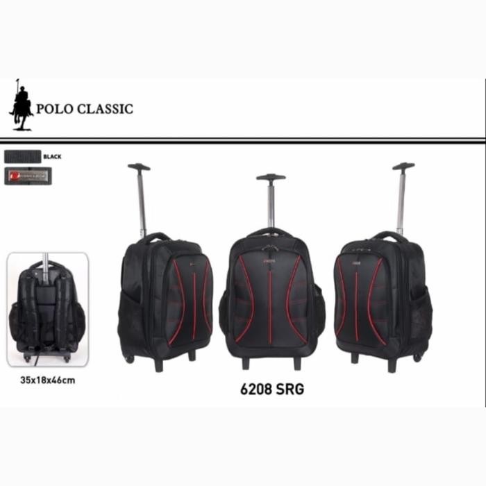 KOPER RANSEL TROLLEY POLO CLASSIC ADA RODA DAN TEMPAT LAPTOP