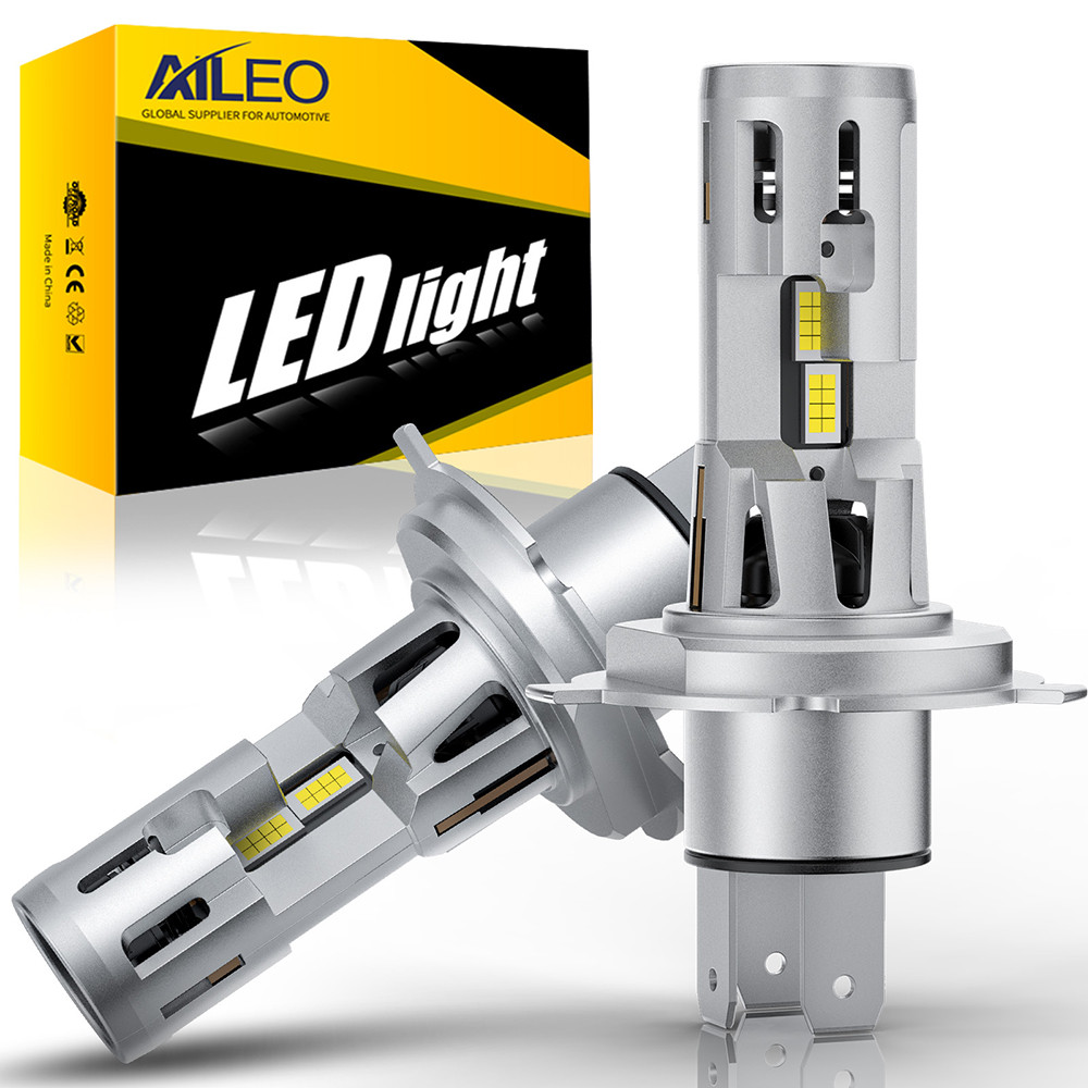 AILEO 2 x H4 LED Canbus Car Headlight Hi/Lo Beam HB2 9003 H7 LED 6000K 50000LM Super Bright 120W
