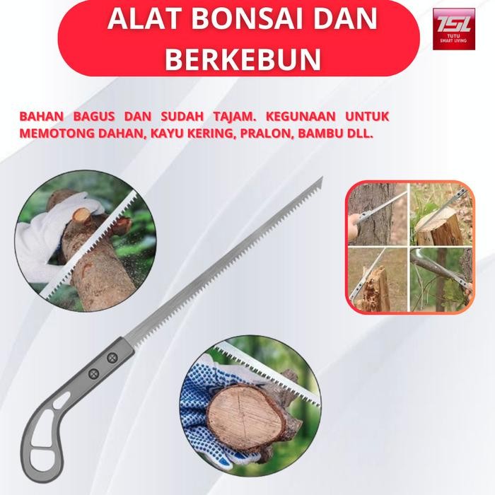 Alat Bonsai berkebun, Gergaji Pruning, Compas, Gergaji Bonsai Kecil