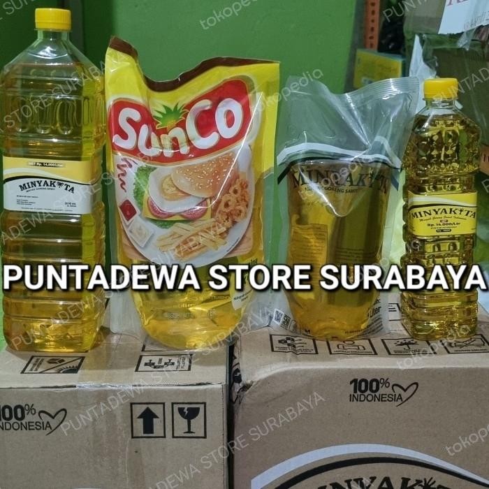 

minyak goreng 1 liter refil & botol 1 dus [best seller]