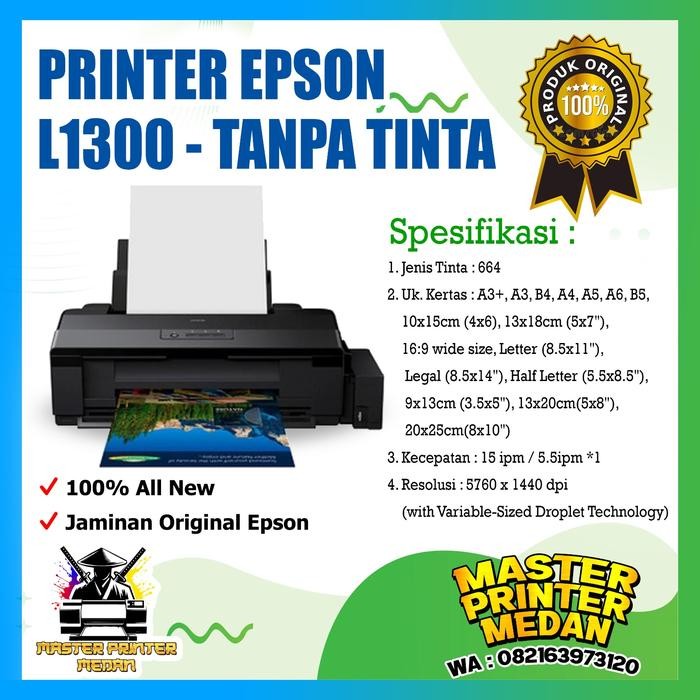 ,,,,,,,] PRINTER EPSON L1300 (A3) GARANSI RESMI EPSON INDONESIA (TANPA TINTA)