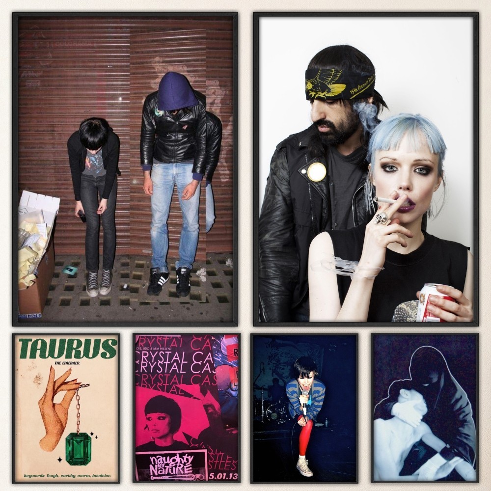 Band Crystal Castles Poster Prints Poster Wall Painting Bedroom Living Room Wall Bar Restaurant