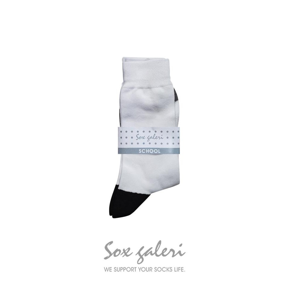 

ORIGINAL SOX GALERI - Dirty Free - 3 Pasang Kaos Kaki Sekolah Telapak Hitam READY STOCK