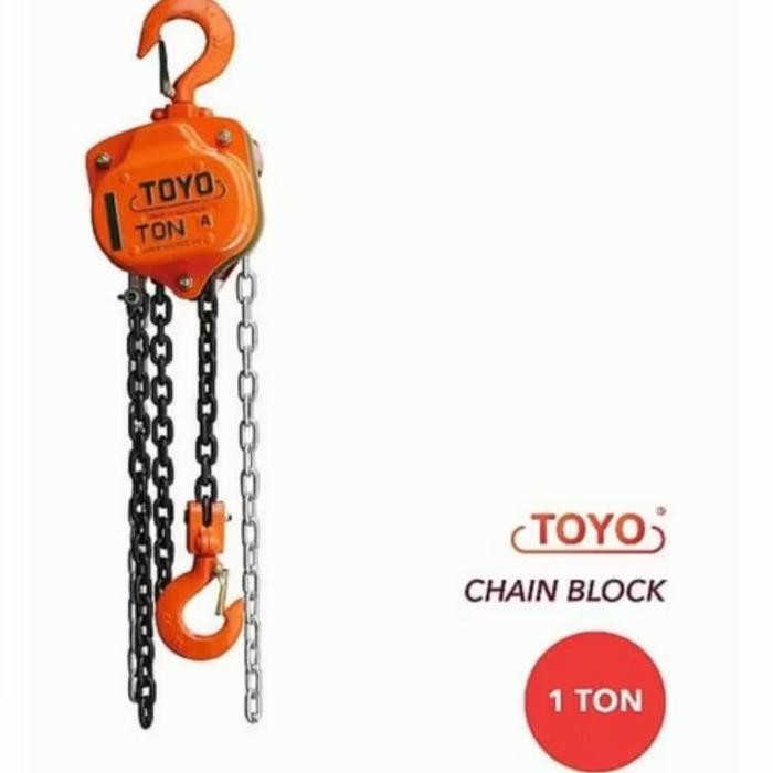 CHAIN BLOCK / TAKEL / KATROL ANGKAT TOYO KAPASITAS 1 TON X 5 M