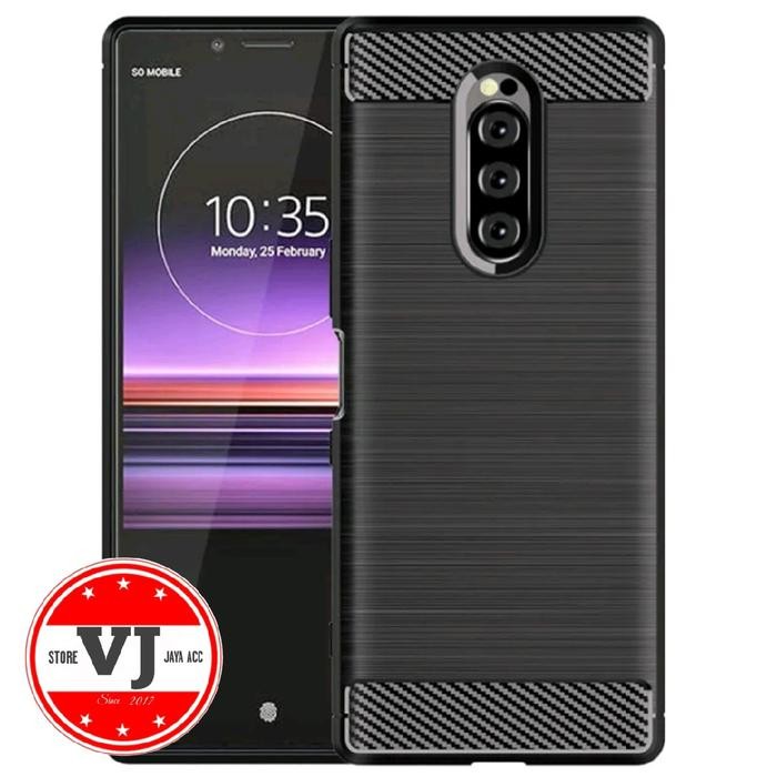 Softcase Carbon Fiber Silikon Sony Xperia 1 Case Sony Xperia1 Casing