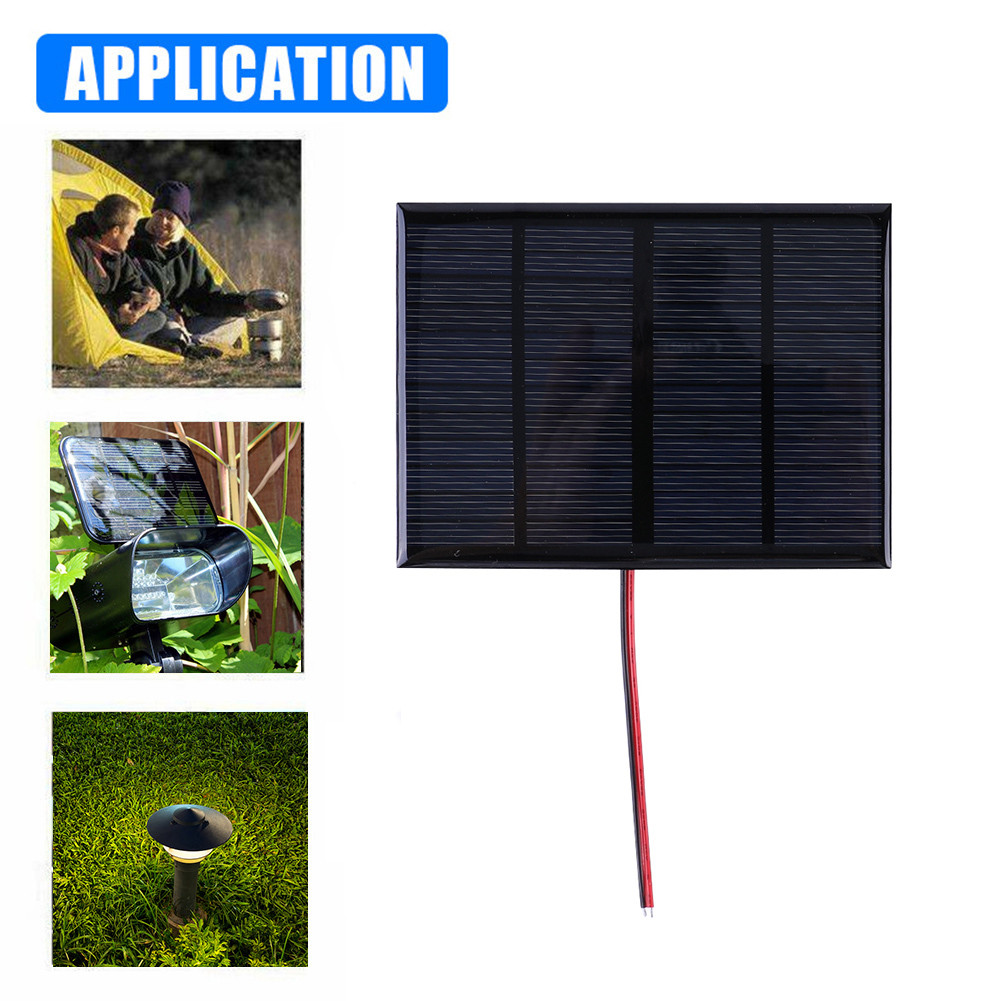 3W 12V Portable Solar Panel with Cable Solar Charging Panel Solar Panel Charger for 9-12V