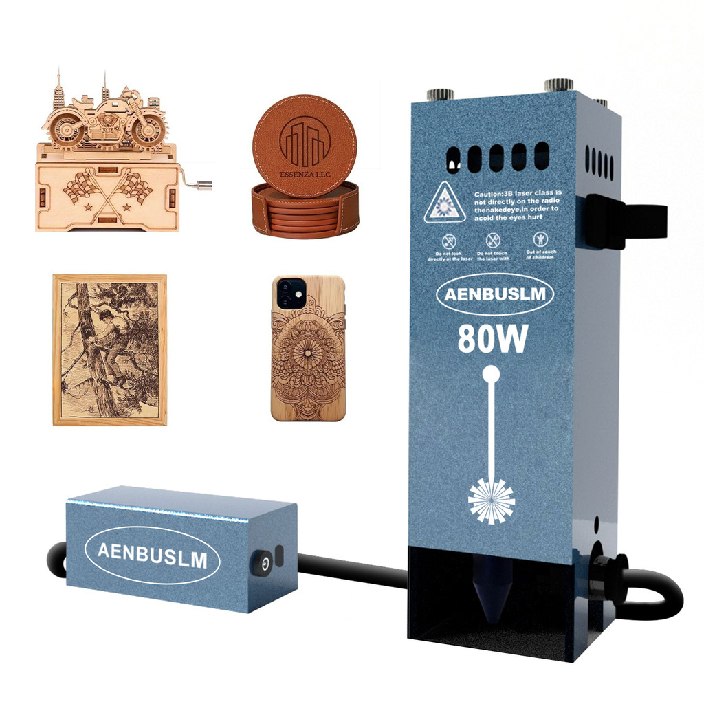 AENBUSLM 40W 80W Laser Engraver CNC Router Laser Engraving Head Laser Module Laser Cutting Wood