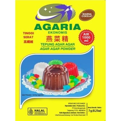 

AGARIA EKONOMIS AGAR AGAR POWDER COKLAT 7 GR 8992933163124