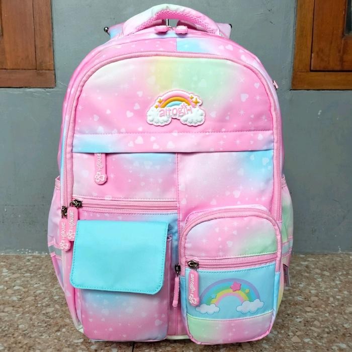 Tas Ransel Backpack Anak Perempuan Alto Girl Rainbow Cantik Fashion