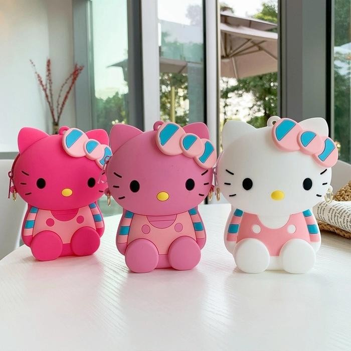 Tas Selempang Anak dewasa jelly silicone Karakter Hello kitty