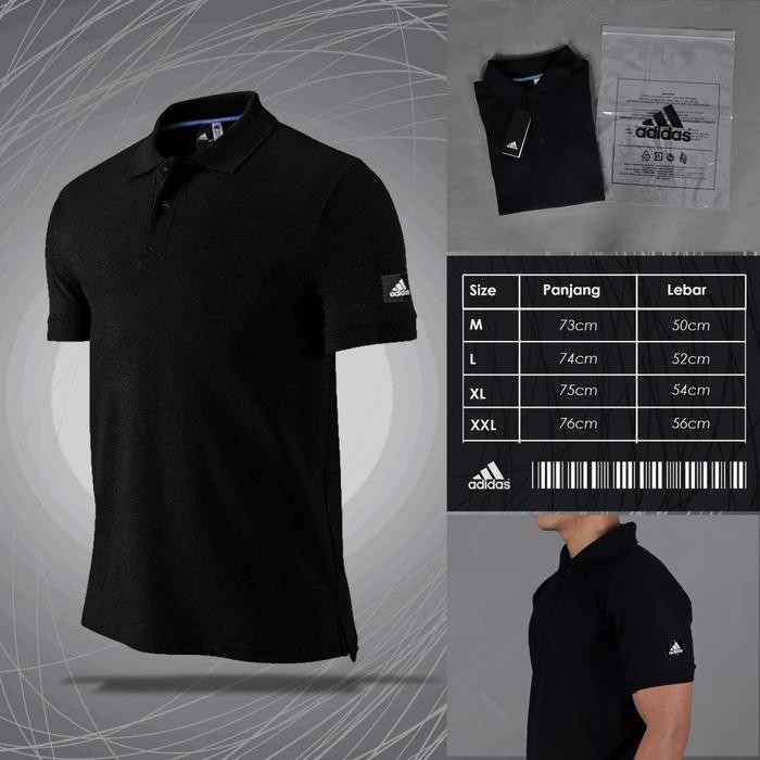 ADIDAS PERFORMANCE POLO SHIRT KAOS BERKERAH POLOSHIRT POLOS IMPORT