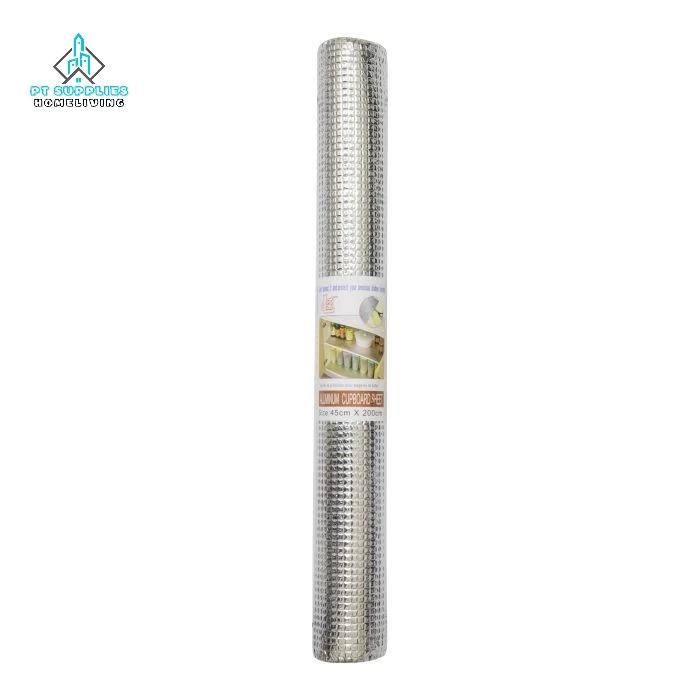 Alas aluminium serbaguna alas meja makan laci rak lemari dapur minyak