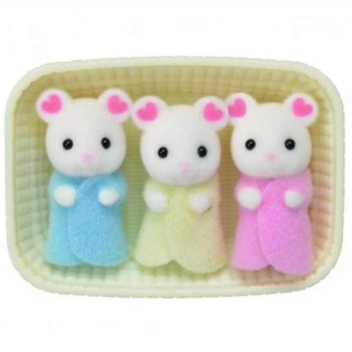 Boneka Sylvanian Families Persian Cat Kucing Triplets 3 Figure 5458