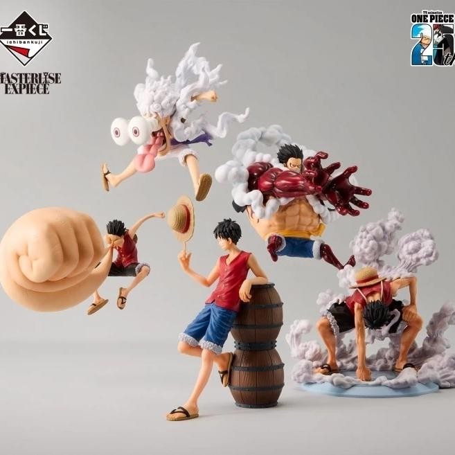 Ichiban Kuji One Piece Luffy Gear 2 Gear 3 Gear 4 Gear 5 Masterlise Expiece TV Anime 25th