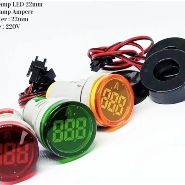 Pilot Lamp Led With Ampere Meter 22Mm