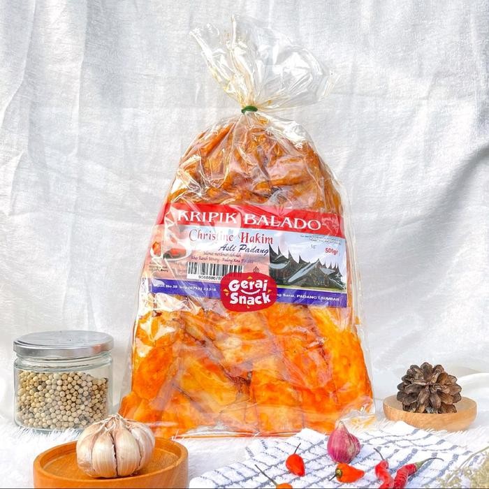 

Keripik Balado Sanjai 500gr Christine Hakim Oleh2 Khas Padang best seller