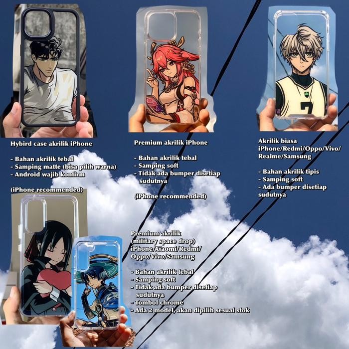 (Expert) OPEN PO CUSTOM CASE PAINTING ANIME [BACA DESKRIPI] BISA REQUEST