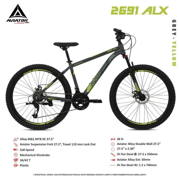 ( JTR / CARGO ) Sepeda Mtb 27.5 Aviator 2691 ALX VT Alloy