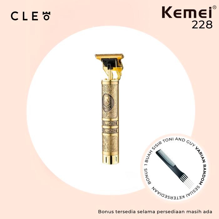 HARGA DISKON Kemei km-228 / km-229 trimmer kemei alat potong rambut - 100% Original