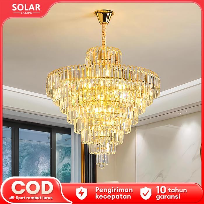 Lampu Gantung Lampu Hias Gantung Kristal Chandelier Gaya Nordik Minimalis Modern Lampu Meja Makan