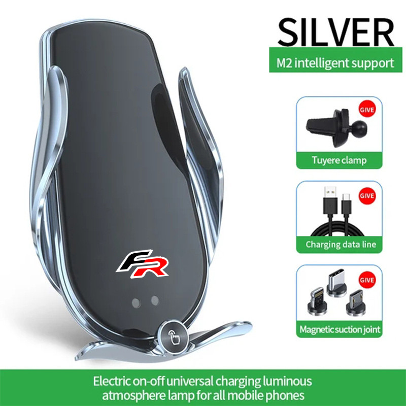 For Seat FR Ibiza Leon Ateca Arona Altea ltea Cupra Toledo Tarraco Car Wireless Charger Phone Holder