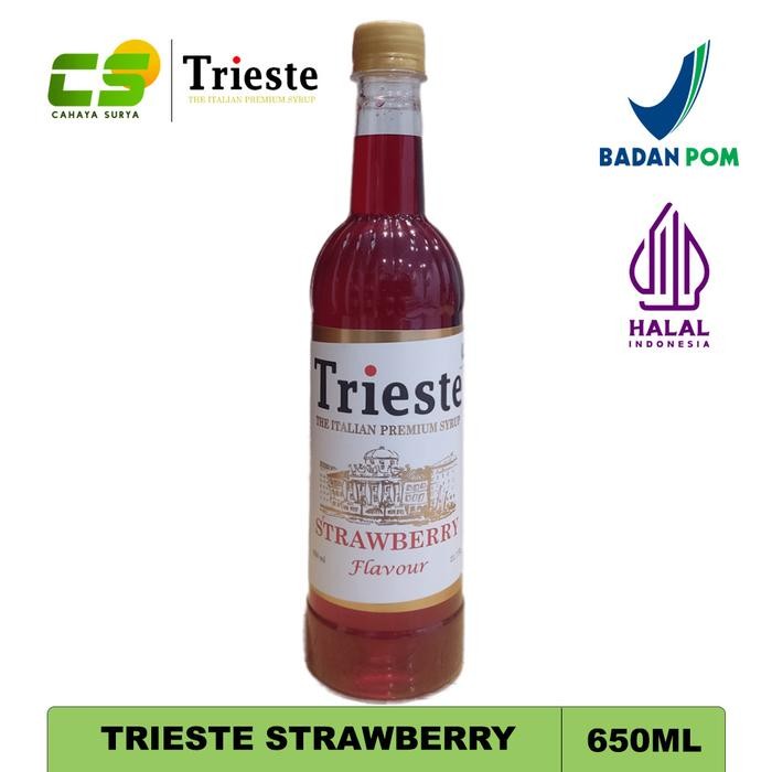 

Trieste Syrup Strawberry - Sirup Rasa Strawberry - 650 Ml Gratis Ongkir
