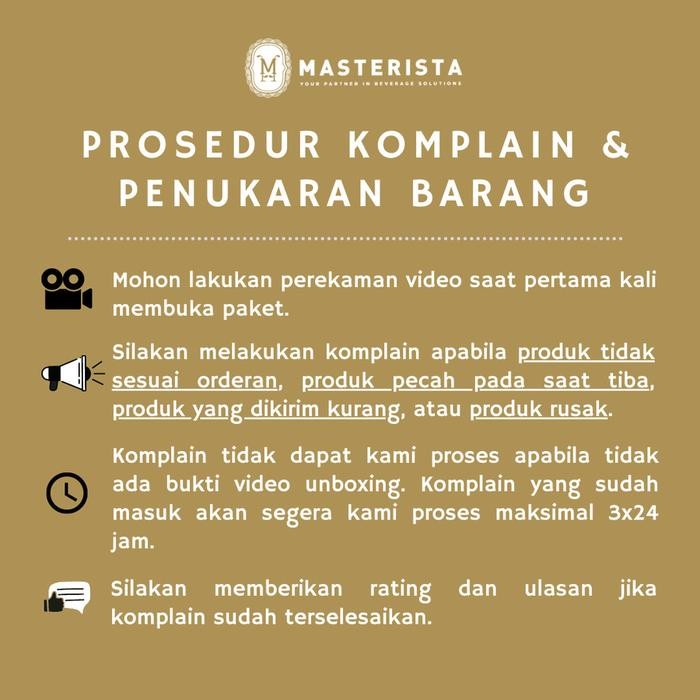 

Masterista Sirup Creme Brulee 750 Ml Gratis Ongkir