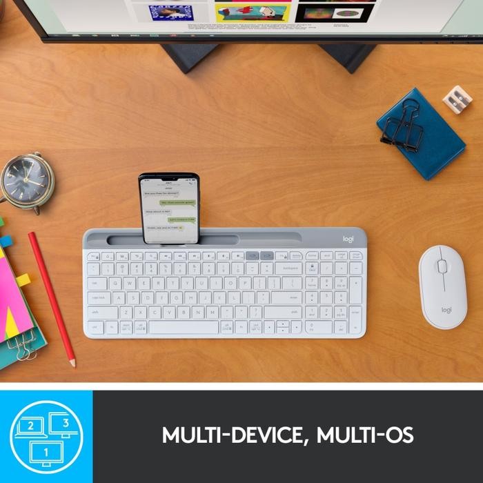 Keyboard Logitech K580 Slim Multi Device Wireless Bluetooth - K 580