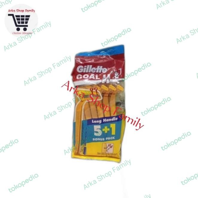 GILLETTE Goal 2 II Isi 6 5+1 pcs Gillete Gilette Gilete Pisau Cukur
