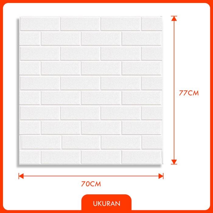 stoo [ISI 5 PCS] WALLPAPER 3D FOAM BATA RATA 3D TEXTURE XPE FOAM WALLPAPER STICKER WALLFOAM 3D
