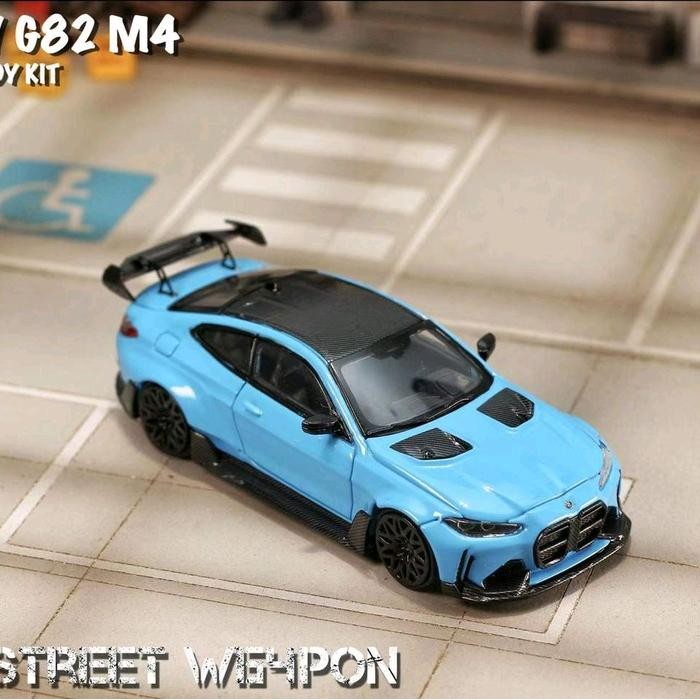 SALE  STREET WARRIOR STREET WEAPON BMW G82 ADRO BODYKIT M4 MIAMI BLUE READYY