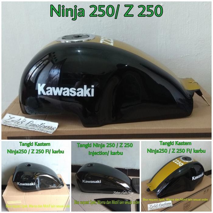 PREMIUM Tangki Ninja250 Ninja 250 Z250 Z 250 Karbu kastem custom bisa request