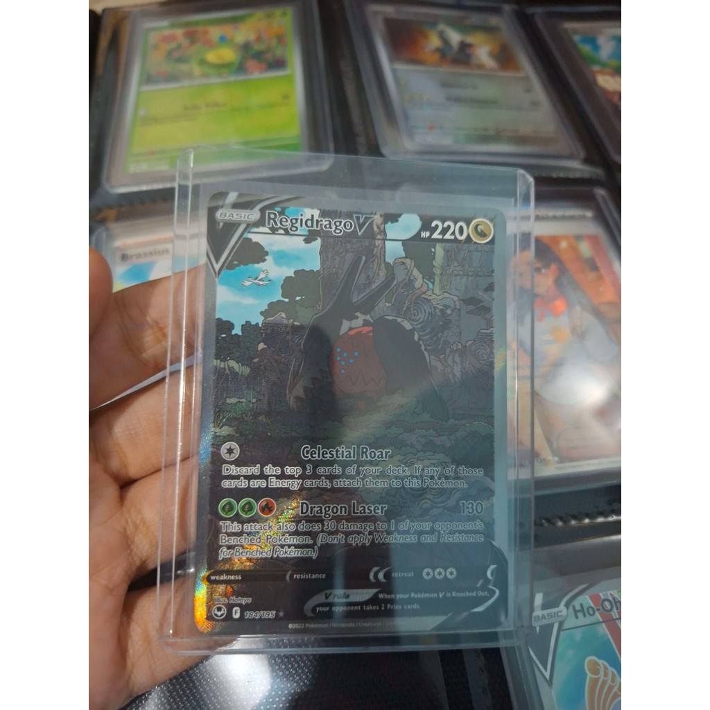 Regidrago V SR AA 184/195 Silver Tempest Pokemon TCG English