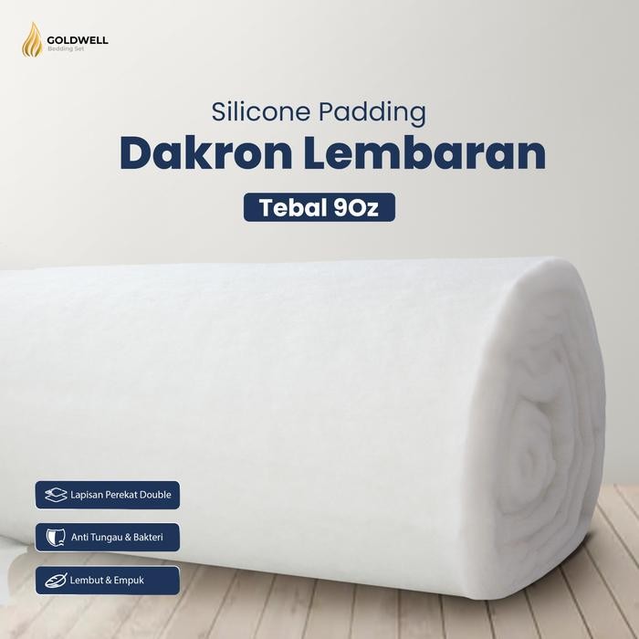 PREMIUM Silikon Dacron Lembaran /Padding Lebar 240cm Tebal 9Oz Meteran