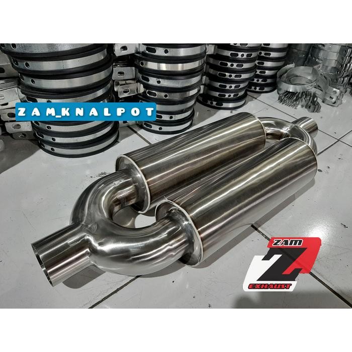 PREMIUM RESONATOR MOBIL CABANG PEREDAM SUARA KNALPOT MOBIL RACING UNIVERSAL
