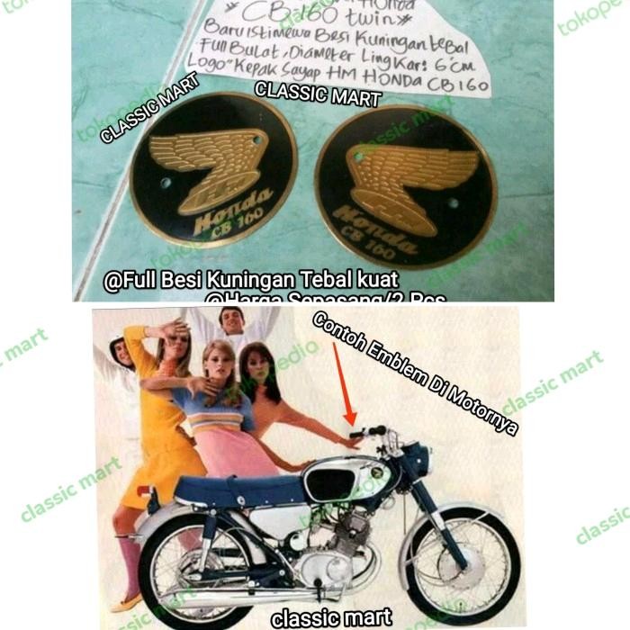 PREMIUM EMBLEM TANGKI HONDA DREAM CB 160-CB160 TWIN-SUPER SPORT CB 160 TWIN