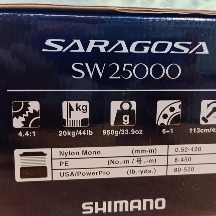 Reel Shimano saragosa Sw 25000 2020