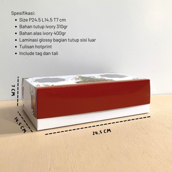 (Expert) Dus Bolu Gulung Cakebox Box Toples Kue Kering Cookies Packaging Natal