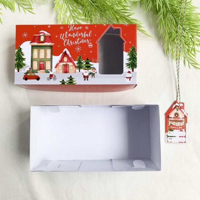 (Expert) Box Kue Kering Natal Dus Setengah Loyang Natal Kue Brownies 20x10x7 cm